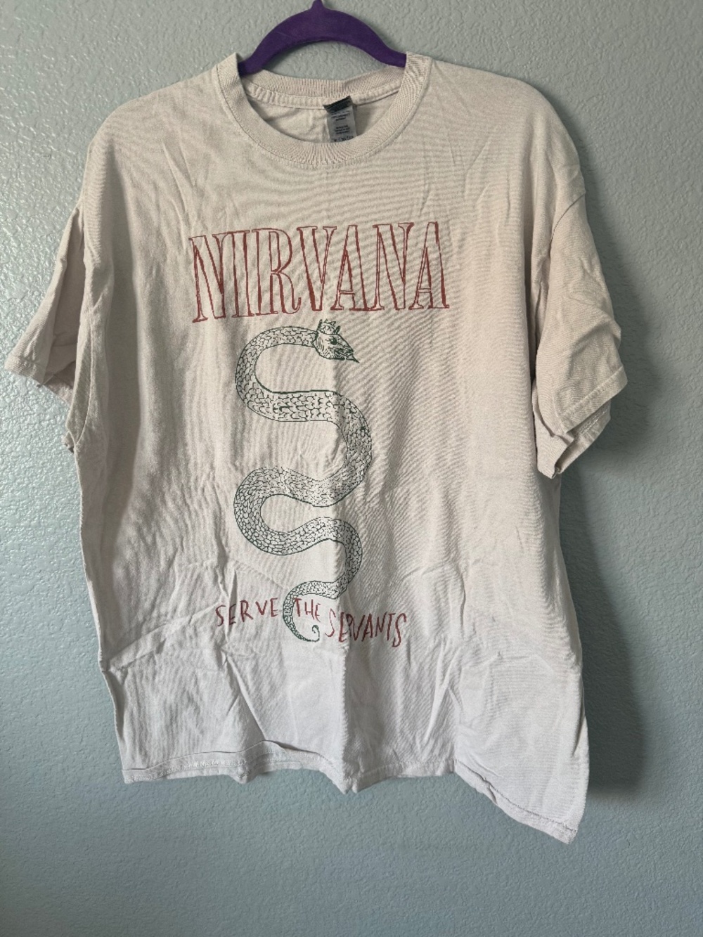 Nirvana XL Off-White T-Shirt Lightly Worn XL